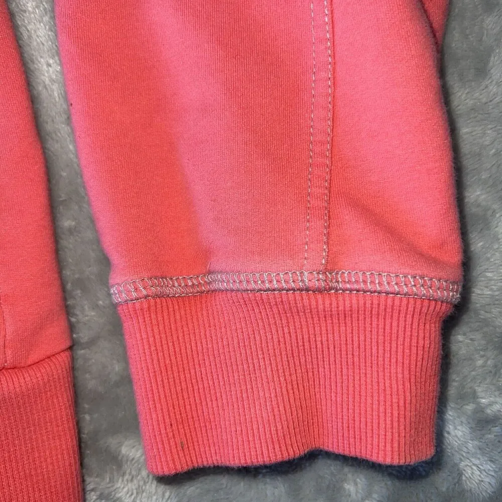 Pulp Vintage Women’s Medium Full Zip Jacket Pink Sweater Button-Pockets Coat - Picture 6 of 9